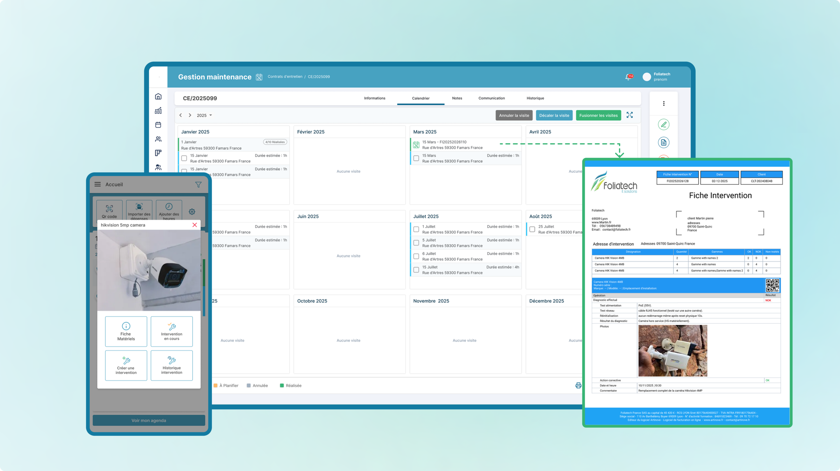 Gestion de maintenance Axiobat